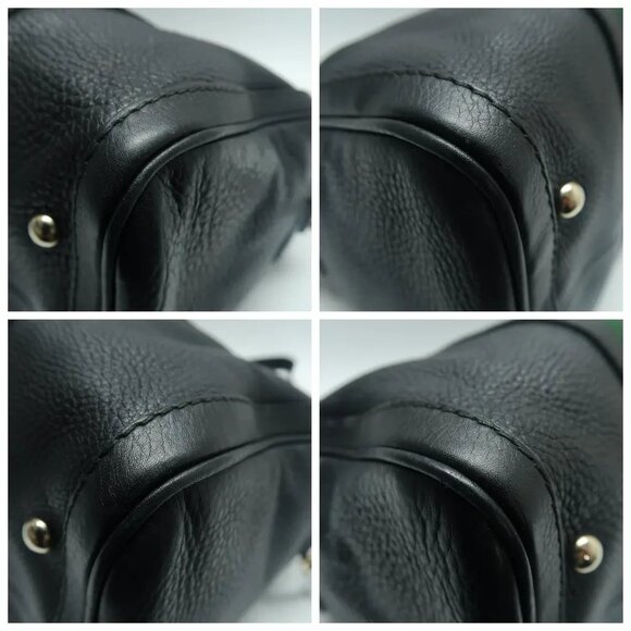 GUCCI Boston Black Leather Satchel 714-033125 - Picture 6 of 12